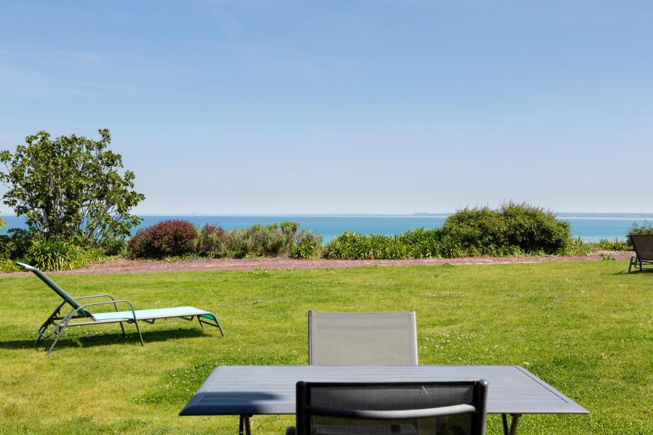 La Metairie-Du-Vauhariot - Vue Mer Et Mont Saint Michel - Piscine Chauffee - Acces Gr34 캉칼 외부 사진