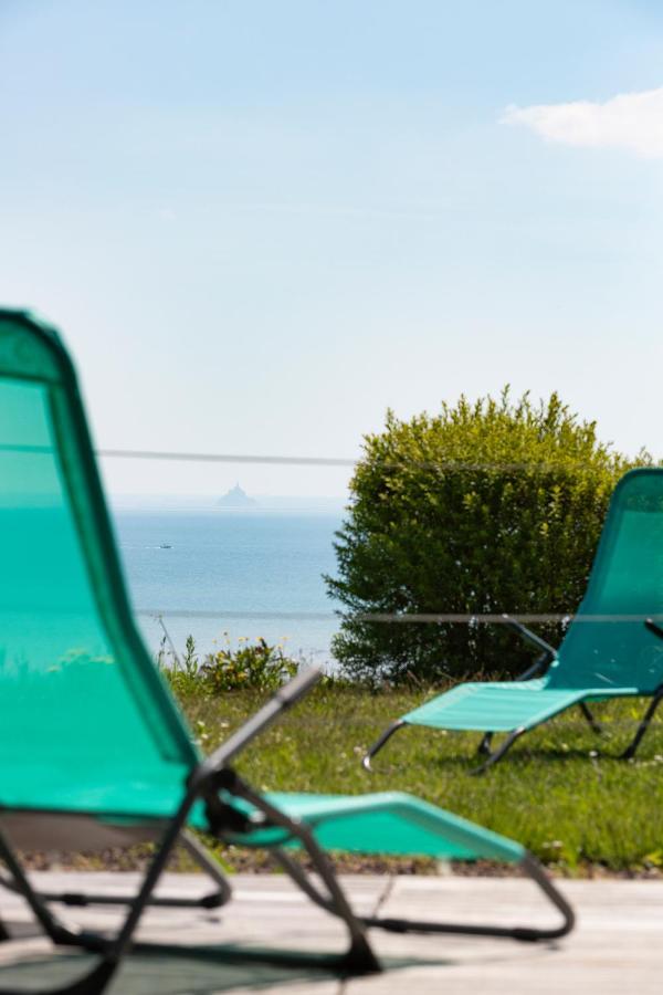 La Metairie-Du-Vauhariot - Vue Mer Et Mont Saint Michel - Piscine Chauffee - Acces Gr34 캉칼 외부 사진